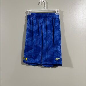 Under Armour Kids Patterned Blue Shorts